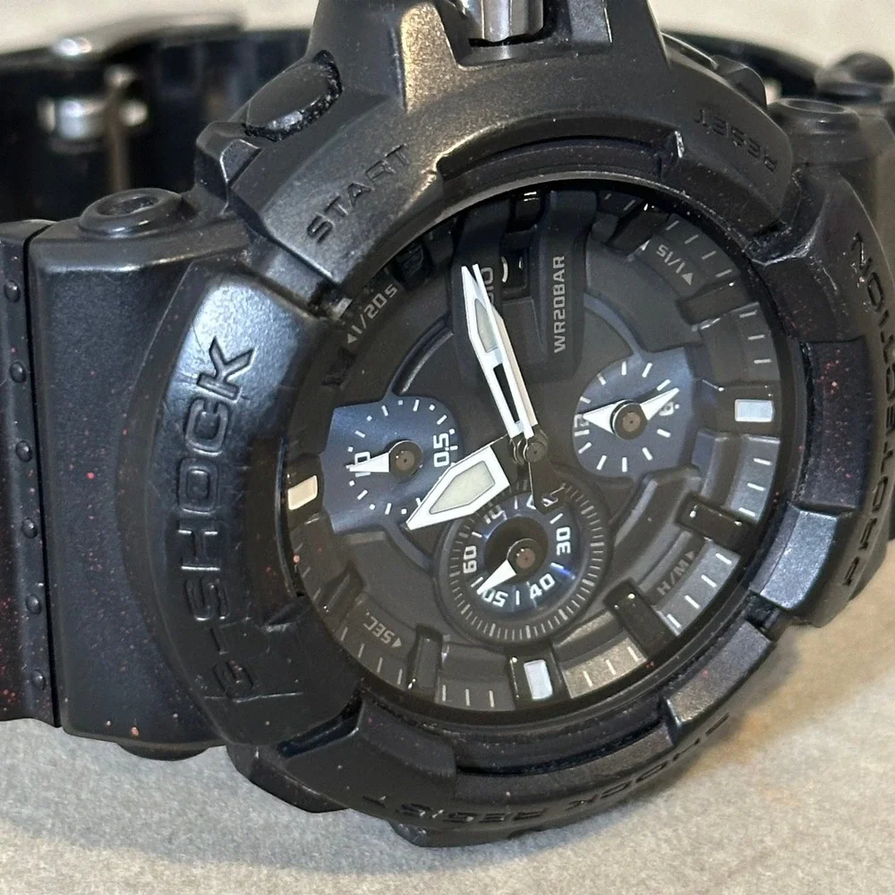 Casio G-Shock GA-150-1A Black Resin Men's Analog Digital Watch‎ WR20BAR